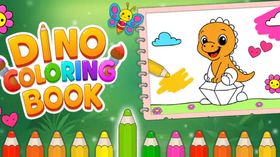 Dino Coloring Game