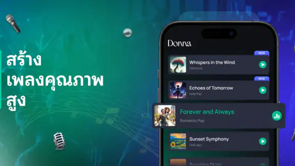 Donna: สร้างเพลง&ดนตรีด้วย AI