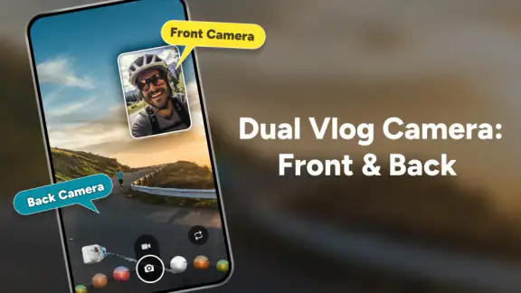 Dual Vlog Camera: Front & Back