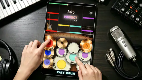 Easy Drum - กลองดนตรีจริง