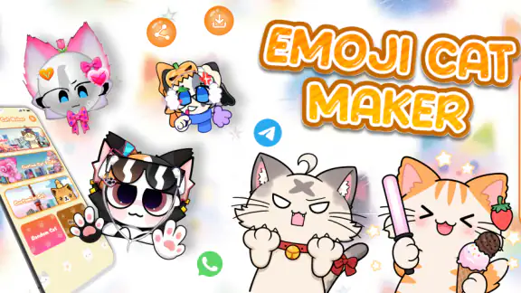 Emoji Cat Maker: Cat Stickers