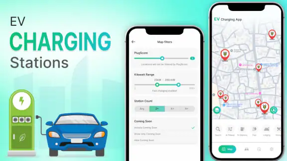 EV charging stations Map Trip