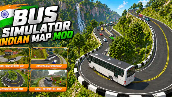 Map BUSSIN Bus Simulator India