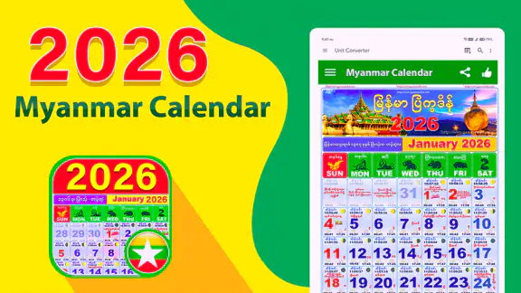 Myanmar Calendar 2026
