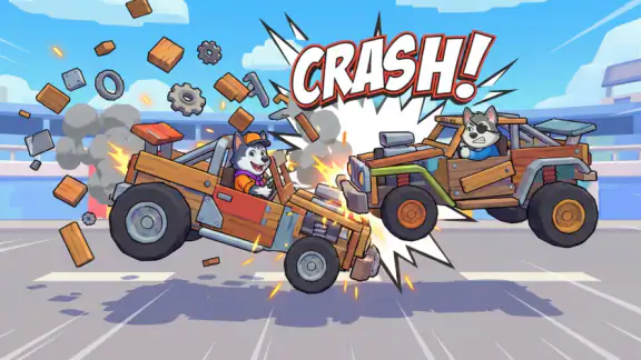 Pup Crash:DIY Racing Cars