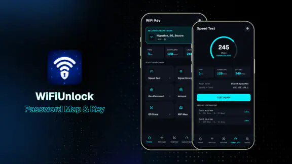 WiFiUnlock: Password Map & Key