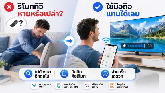 รีโมททีวีทุกรุ่น: แอปรีโมทีวี