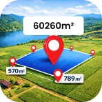 GPS Distance Land Area Measure icon