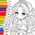 Jeux de doll coloriage icon