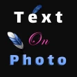 Text auf Foto -Bildbearbeitung icon
