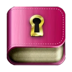 Diary with lock password icon