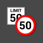 HUD Speed limits and alerts icon