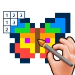 Pixelwoods: Farve efter nummer icon