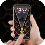 Screen Lock – Gold Zip Locker icon