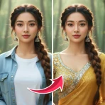 AI Saree & Dress Swap: MiSaree icon