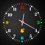 Relógio digital de neon icon