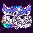 안티 스트레스 성인 색칠 공부 icon