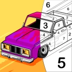 Cars Paint By Numbers Book icon