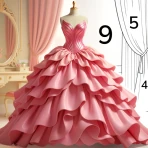 Dress Color: Paint by Number icon