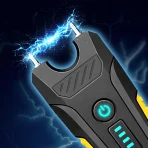 Electric stun gun: shock prank icon