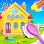 Baby Girl Home Cleaning Game icon