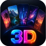 GlowWall: 4K & 3D Wallpapers icon