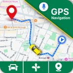 GPS Navigation Map Route Find icon