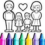 Family Love Coloring Book icon