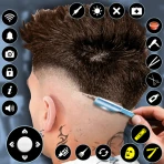 Jogo corte de cabelo barbearia icon