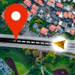 GPS Satellite Map Route Finder icon