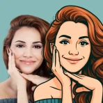 Tecknad Effekt Foto Karikatyr icon