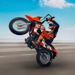 passeio de moto empinada icon
