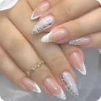 unhas decoradas em gel icon