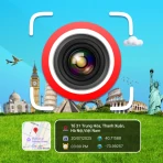 GPS-kartta: Kamera ja sijainti icon