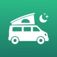 Campernight: camper y camping icon