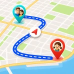 Geo Location:Connect Family icon