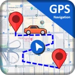 GPS ナビゲーション 地図、 交通 icon