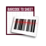 Barcode to Sheet icon
