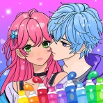 Romantic Anime Coloring Book icon