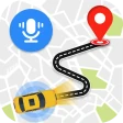 GPS-kort stemmenavigation icon