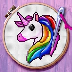 Point de croix magique－couleur icon