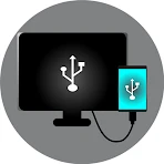 Conector USB: Tela na TV icon