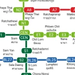 Bangkok MRT BTS ARL Map icon