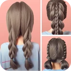 Easy hairstyles step by step icon