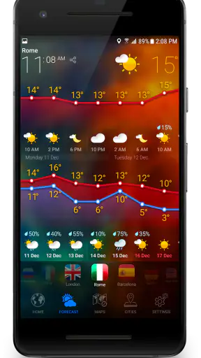 3D الأرض - توقعات الطقس العربي screenshot