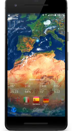 3D الأرض - توقعات الطقس العربي screenshot