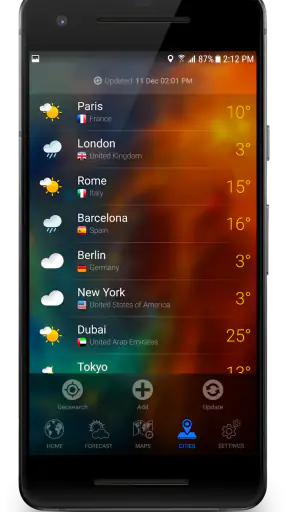 3D الأرض - توقعات الطقس العربي screenshot