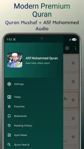 Afif mohammed Taj Quran screenshot