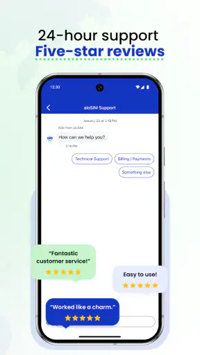 aloSIM: بطاقة SIM مسبقة الدفع screenshot