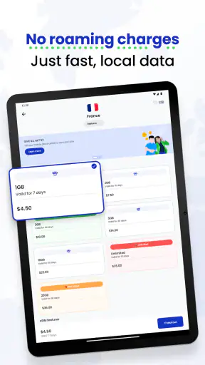 aloSIM: بطاقة SIM مسبقة الدفع screenshot